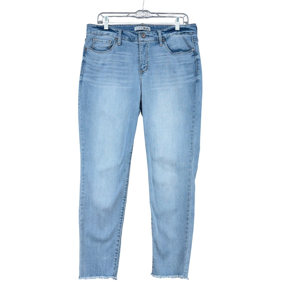 Code Bleu Wonderland Women‎ 12 Cotton Blend Blue Skinny Ankle Jeans